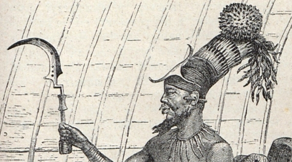  "Król Munsa" z "Gieografja malownicza : z wrażeń podróżników. 2, Ameryka Południowa" Wacława Nałkowskiego.  