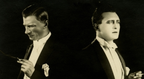  Mariusz Maszyński i  Jerzy Marr w filmie Henryka szaro "Zew morza" z 1927 roku.  