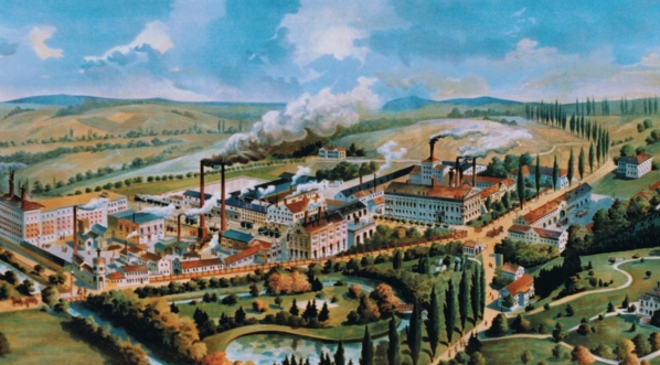  Browar Jana Goetza w Okocimiu  (grafika udostępniona dzięki uprzejmości Pana Jerzego Wyczesanego z Brzeska)  