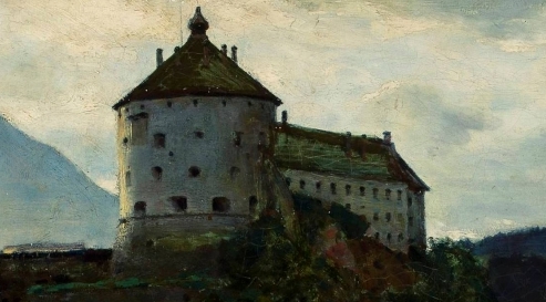  "Widok okolic zamku Kufstein" Aleksandra Gierymskiego.  