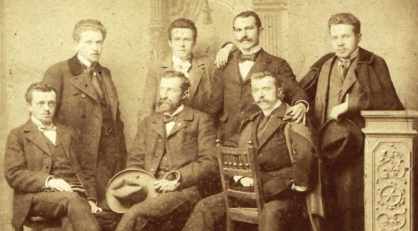  Portret Aleksandra Manna z przyjaciółmi wykonany w Rzymie 31.01.1898 roku.  