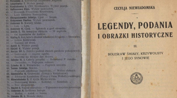  Cecylia Niewiadomska "Legendy, podania i obrazki historyczne"  (strona tytułowa)  