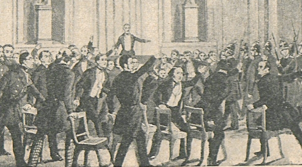  "Rozwiązanie pruskiego Zgromadzenia Narodowego w Berlinie 14 listopada 1848 r."  