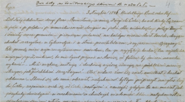  List Zygmunta Krasińskiego  do Bronisława Trentowskiego (fragment)  