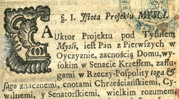  "Mysli na mysli, albo uwagi nad projektem pod tytułem: Mysli o niezawodnym utrzymaniu seymow y liberi veto z projektami na konwokacyą roku 1764"  Stanisława Konarskiego.  