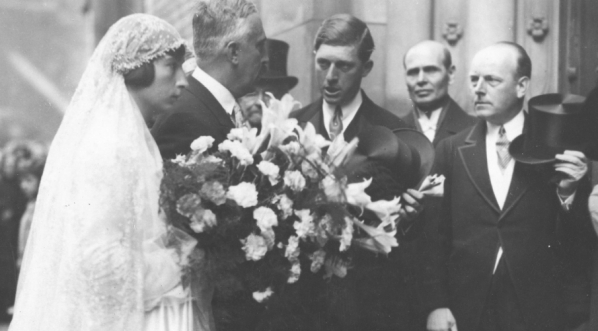  Ślub hrabiego Józefa Potockiego z księżniczką Krystyną Radziwiłł 8.10.1930 r.  
