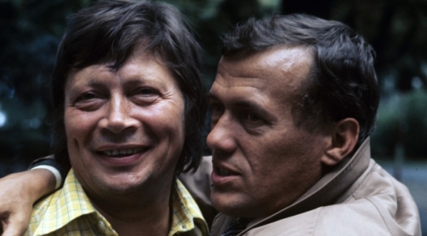  Józef Nalberczak i Ryszard Filipski podczas Festiwalu Polskich Filmów Fabularnych w Gdańsku w 1974 roku.  