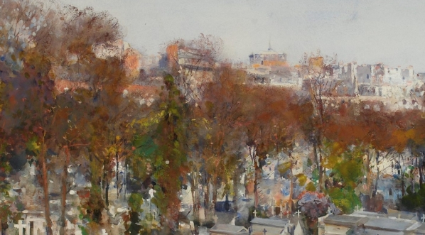  "Cmentarz Montmartre w Paryżu" Juliana Fałata.  