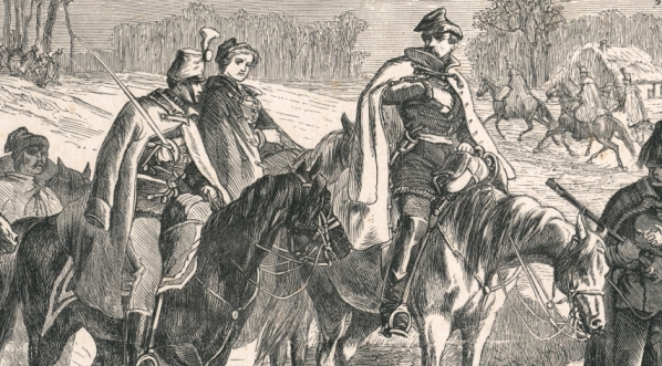  "Zabranie Langiewicza w niewolę przez Austryaków."  