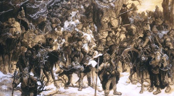  "Skąd Litwini wracali?..", ilustracja do "Konrada Wallenroda" Adama Mickiewicza.  