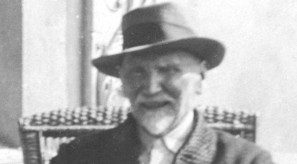  Leon Wyczółkowski podczas pobytu w Gościeradzu w 1935 roku.  