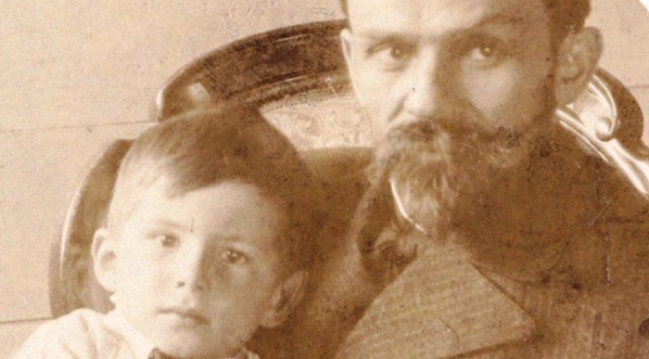  Stefan Żeromski z synem Adamem  