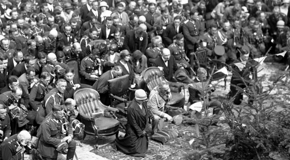  Msza polowa podczas V Zjazdu Legionów w Kielcach 8.08.1926 r.  