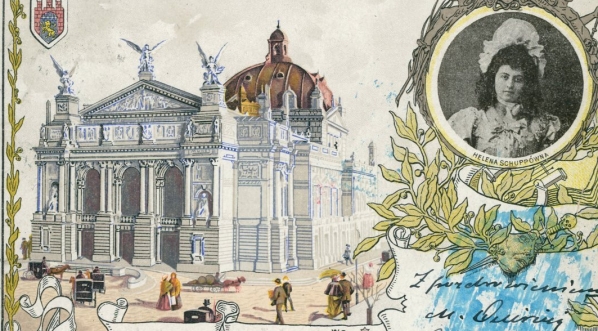  Nowy Teatr we Lwowie, Helena Schuppówna - pocztówka (1900 r.)  