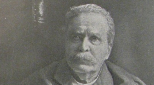  "Julian Klaczko z r. 1905. w czasie choroby (według fotografii)."  