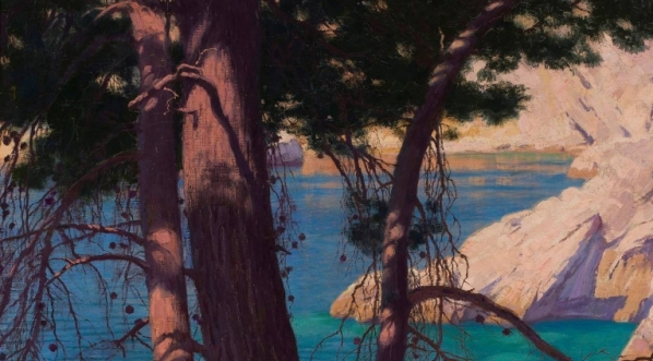  "Pejzaż południowy z Dubrownika" Edwarda Okunia.  