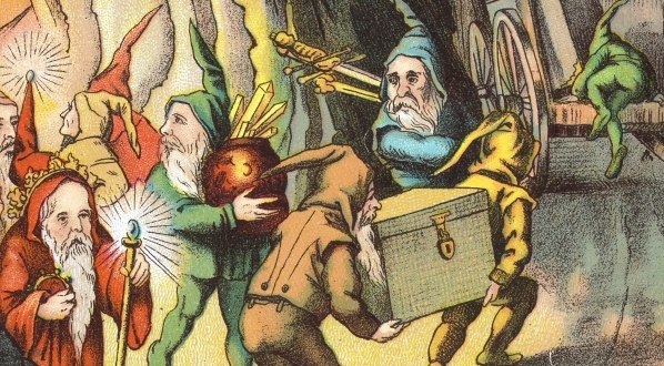  "Król Błystek opuszcza grotę".  