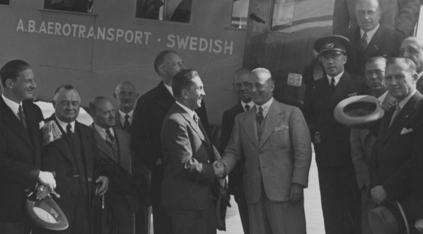  Rozmowy polsko-szwedzkie w sprawie komunikacji lotniczej Gdynia-Malmo 17.09.1935 r.  