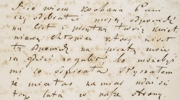  List Adama Mickiewicza do Konstancji z Bojanowskich Łubieńskiej Wodpolowej.  