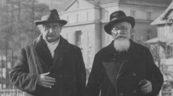  Feliks Nowowiejski i Kajetan Bojarski podczas pobytu w Krynicy w 1935 roku.  