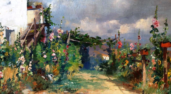  "Domek z ogródkiem z malwami" Henryka Siemiradzkiego.  