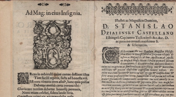  Michał Szymkiewicz "Trivmphalia seu enarratio triumphi s. Casimiro [...]" (druk Georg Schönfels; fragment)  