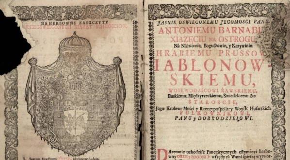  "Kalendarz polski y ruski na rok Panski 1757" dedykowany Antoniemu Barnabie Jabłonowskiemu  