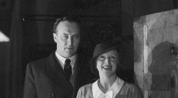  Hanka Ordonówna i Igo Sym w Krakowie w 1936 roku.  