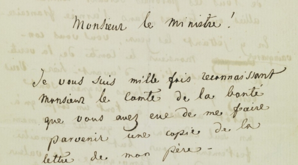  List Zygmunta Krasińskiego do Adolfa Thiersa z 23 stycznia 1858 r. (fragment)  