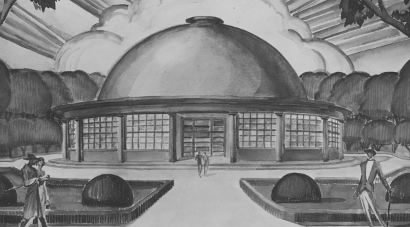  Projekt planetarium w Poznaniu autorstwa architekta Rogera Sławskiego.  