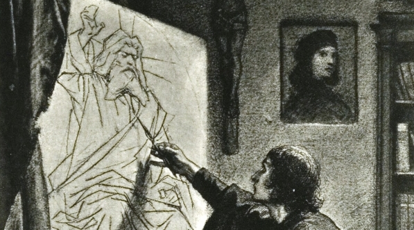  "W pracowni artysty (Ludzkości rodzie Kaina!)" Artura Grottgera.  