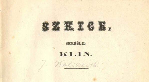  Julian Kaliszewski "Szkice" (strona tytułowa)  