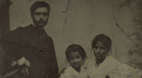  Stanisław Wyspiański z cygankami w Paryżu w 1893 roku.  