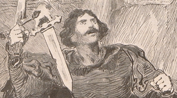  Ilustracja z książki Kazimierza Przerwy Tetmajera "Zawisza Czarny : fantazya dramatyczna : akty 4. Cz. 1"  