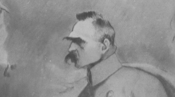  Obraz Kazimierza Sichulskiego przedstawiający Józefa Piłsudskiego.  