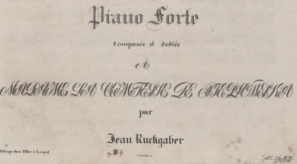  Jan Ruckgaber "Polonaise: pour le Piano-forte: op. 4" (strona tytułowa)  