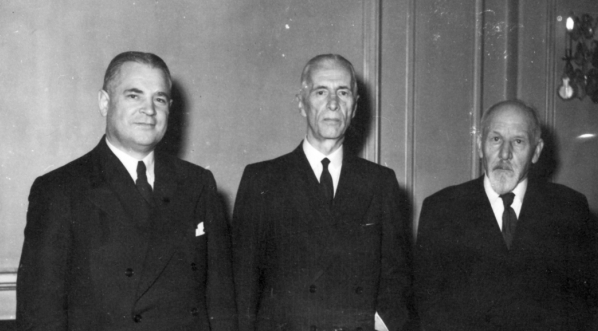  Wizyta prezesa Kongresu Polonii Amerykańskiej Karola Rozmarka w Londynie w 1945 roku.  