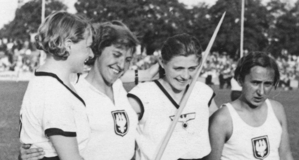  Mecz lekkoatletyczny kobiet Niemcy - Polska w Dreźnie w sierpniu 1935 roku.  