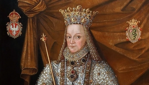  "Portret Anny Jagiellonki w sukni koronacyjnej" Macina Kobera.  