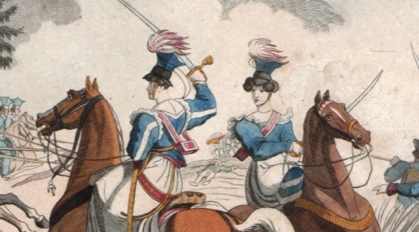  "Gräfin Plater an der Spitze ihres Ulanen Regiments Zu den vielen heroischen Grossthaten des polnischen Befreyungskrieges gehört auch [...]" (Znane także jako: "Emilja Plater na czele ułanów.") Georga Benedikta Windera.  