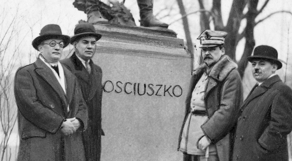  Generał Józef Haller podczas pobytu w Bostonie w 1935 r.  