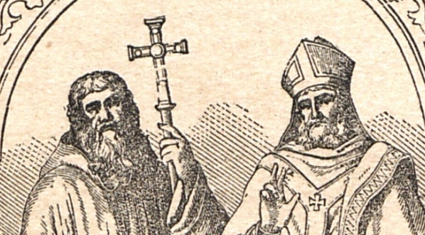  "ŚŚ. Cyryl i Metodyusz. Apostolowie Słowian, za których pośrednictwem i Polacy światło prawdziwej wiary poznali."  