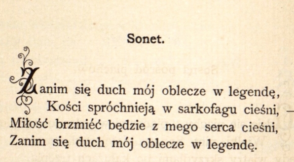  "Sonet" i "Sosna pośród piachów" Wacława Liedera.  