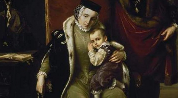  "Katarzyna Jagiellonka z synem Zygmuntem w więzieniu Gripsholm" Józefa Simmlera.  