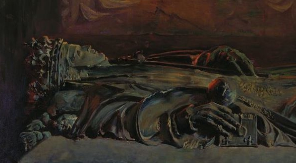  "Sarkofag Królowej Jadwigi" Leona Wyczółkowskiego.  