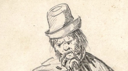  "Żołnierz z szablą w prawej dłoni" Aleksandra Orłowskiego.  