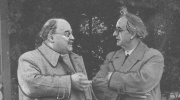  Raul Koczalski i Feliks Nowowiejski podczas pobytu w Ciechocinku w 1937 roku.  