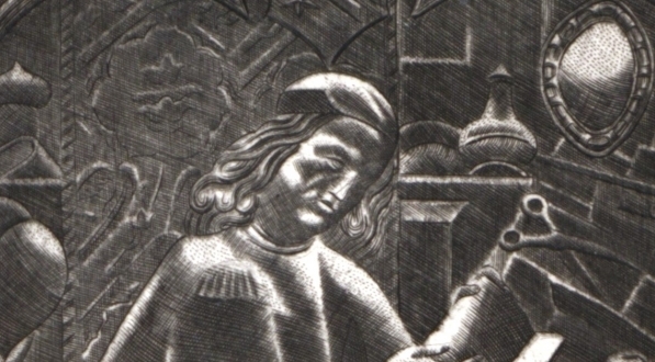  "Nagrobek Kallimacha w kościele św. Trójcy w Krakowie" Władysława Zakrzewskiego.  