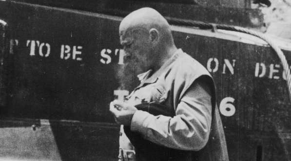  Wizytacja oddziałów 2 Korpusu Polskiego po bitwie o Piedimonte 24-25.05.1944 r.  