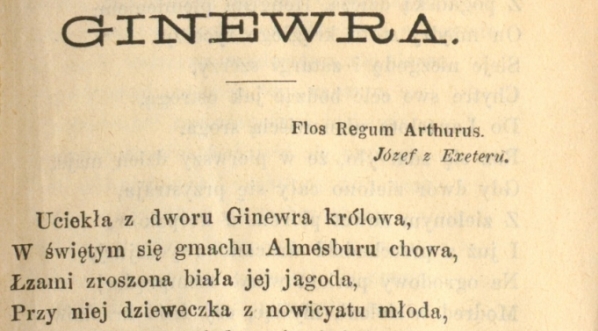  "Ginewra : poemat" Alfreda Tennysona.  